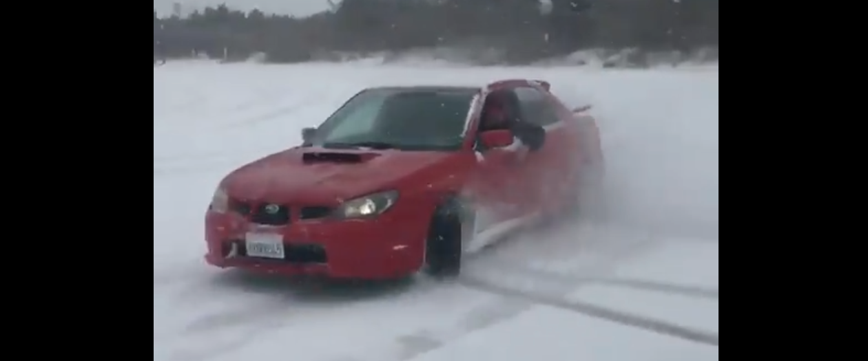 Lead Actor in Baby Driver Does Donuts in New York Snow