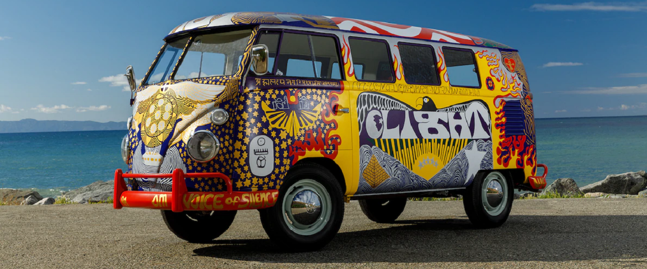 The Iconic "Light" Van from Woodstock is Back on the Road