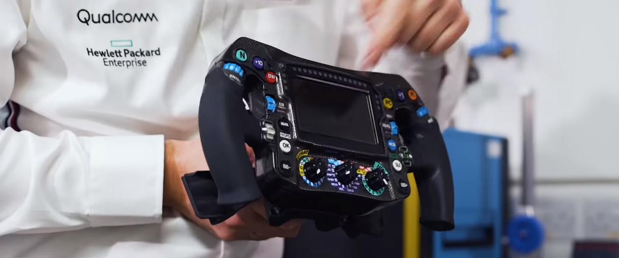 Mercedes Shows Viewers What an F1 Racing Steering Wheel Really Looks Like