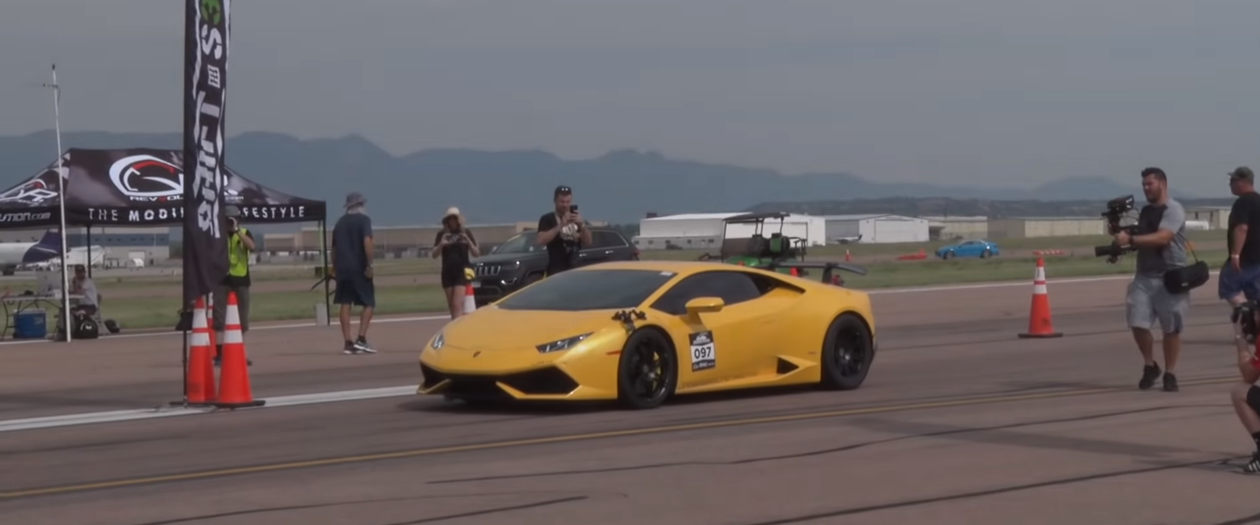 Underground Lamborghini Beats Last Year's Half-Mile Speed Record