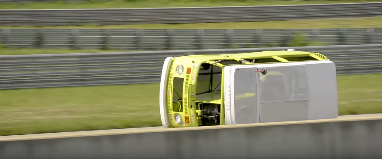 Volkswagen Camper Van Drives Sideways Through LeMons