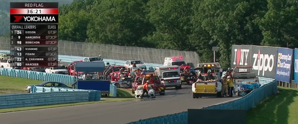 Nine Car Wreck at Porsche 911 GT3 Cup Race Hospitalizes Four Drivers