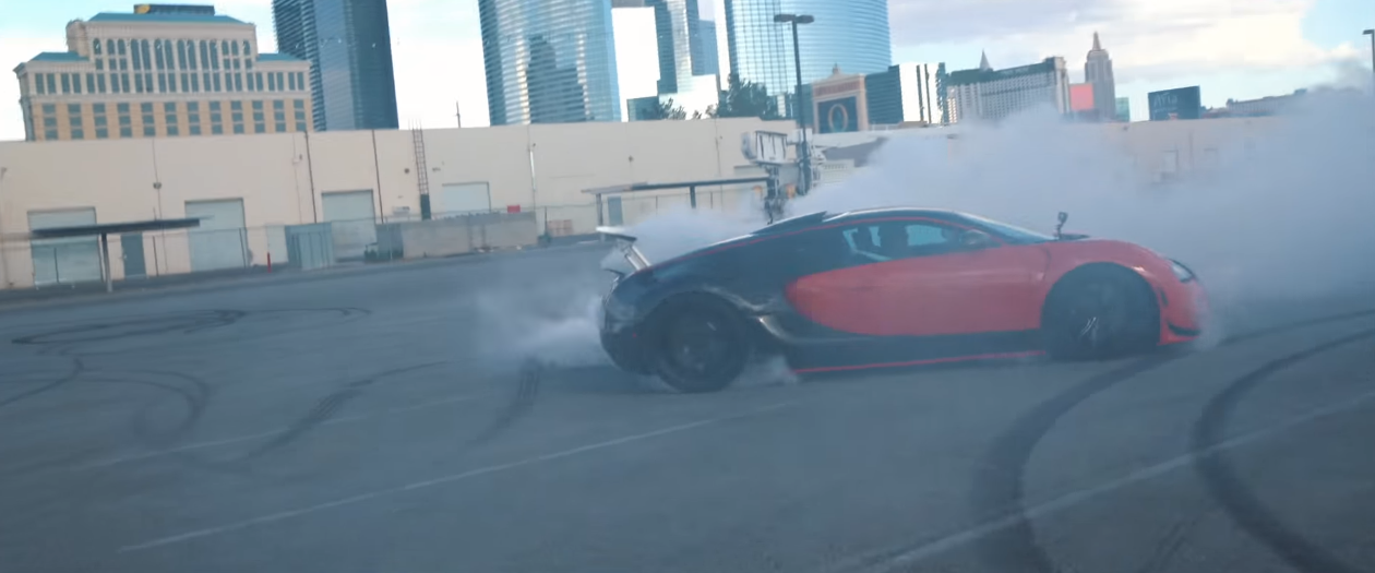 Vegas Bugatti Veyron Owner Modifies to Rear Wheel Drive, Does Donuts